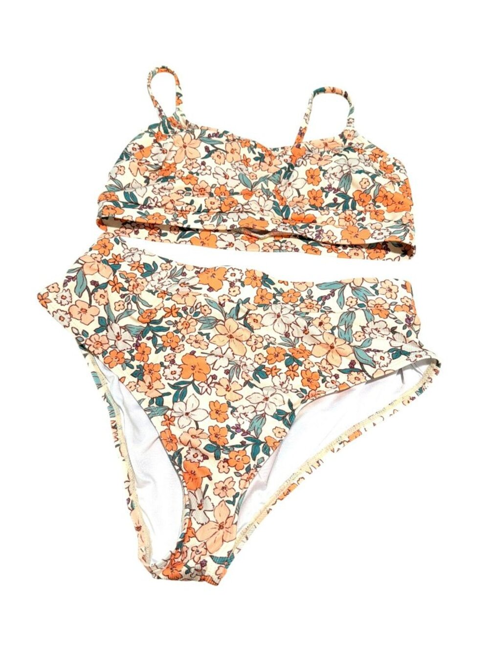 Cupshe Medium Floral Print Two-Piece Bikini Set NWOT